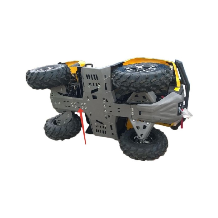 Защита заднего редукторач.1 Rival Can-Am Outlander ATV 1000/800/650/500 G2 2012-2016