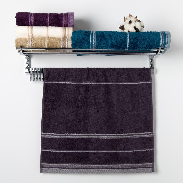 Полотенце  Premier  "LAMONT" 50х90 состав 100% микрокоттон , баклажан