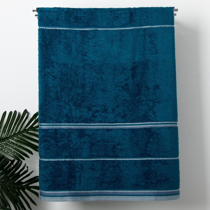 Полотенце  Premier  "LAMONT" 80х150 состав 100% микрокоттон , морская волна