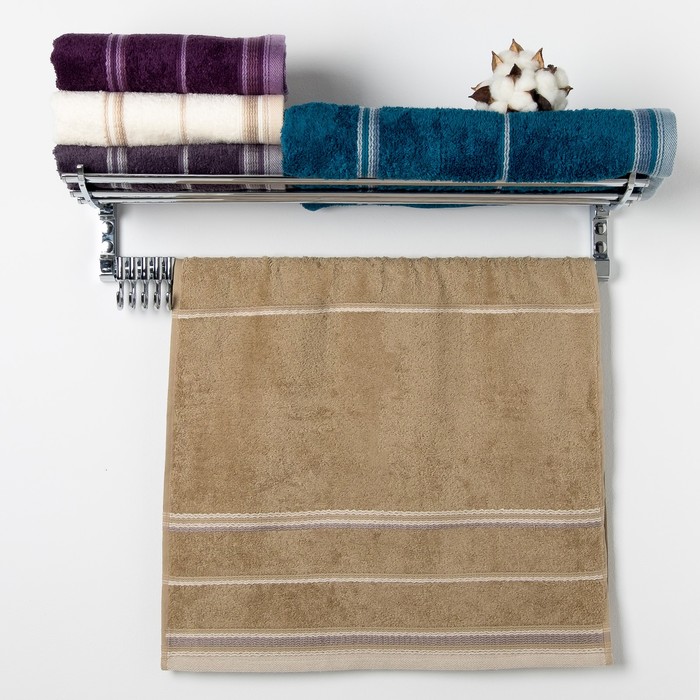 Полотенце  Premier  "LAMONT" 80х150 состав 100% микрокоттон , бежевый