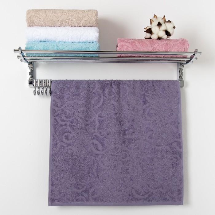 Полотенце  Premier  "LIONA" 50х90 состав 100% микрокоттон, сирень