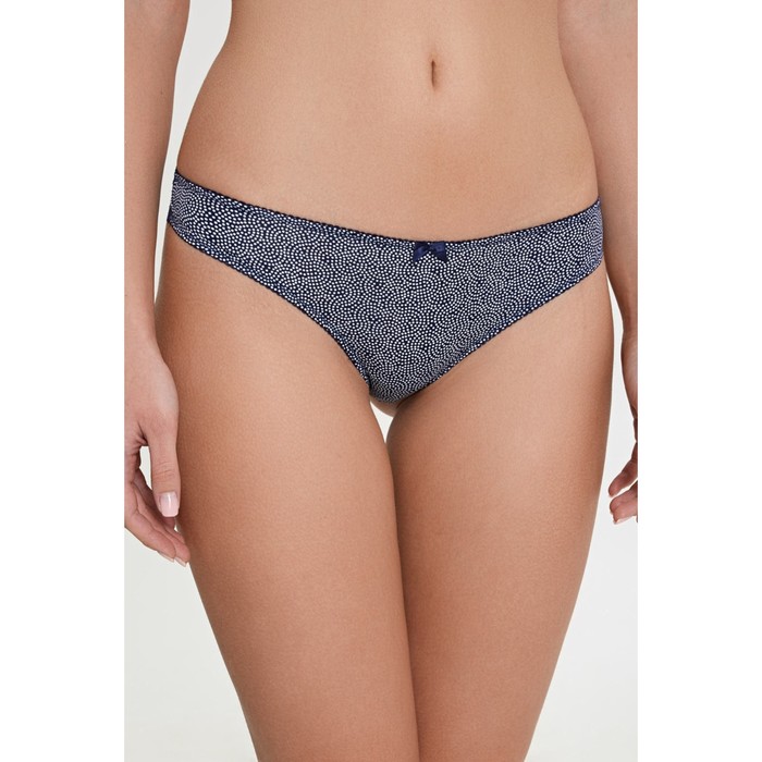 Трусы женские стринги Indira, цвет синий, размер 46 (M)