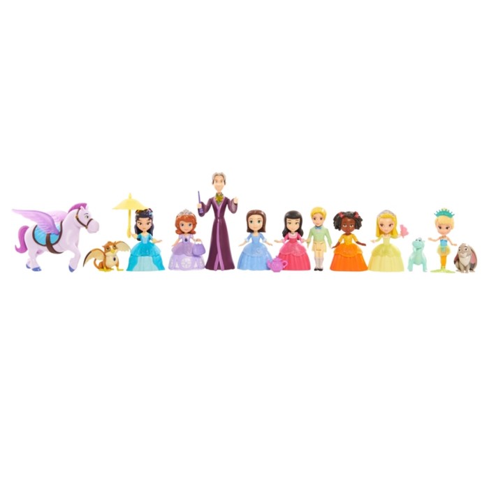Игровой набор Disney "София Прекрасная: София и её друзья", 8 см, 17 шт