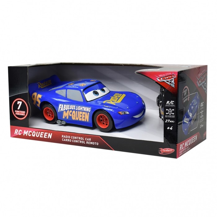 Автомобиль на радиоуправлении Disney/Pixar Тачки "Тачки 3: Молния Маккуин", 28 см, синяя