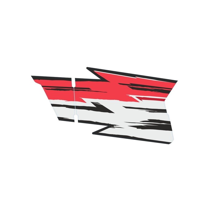 Комплект наклеек Rival на двери квадроцикла CF MOTO Z8 красные