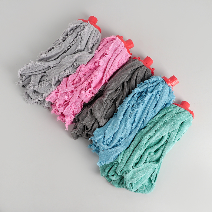 Насадка для швабры ленточная, микрофибра 150 гр, цвет МИКС