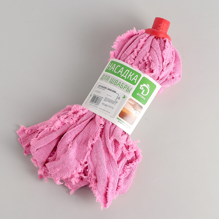 Насадка для швабры ленточная, микрофибра 150 гр, цвет МИКС