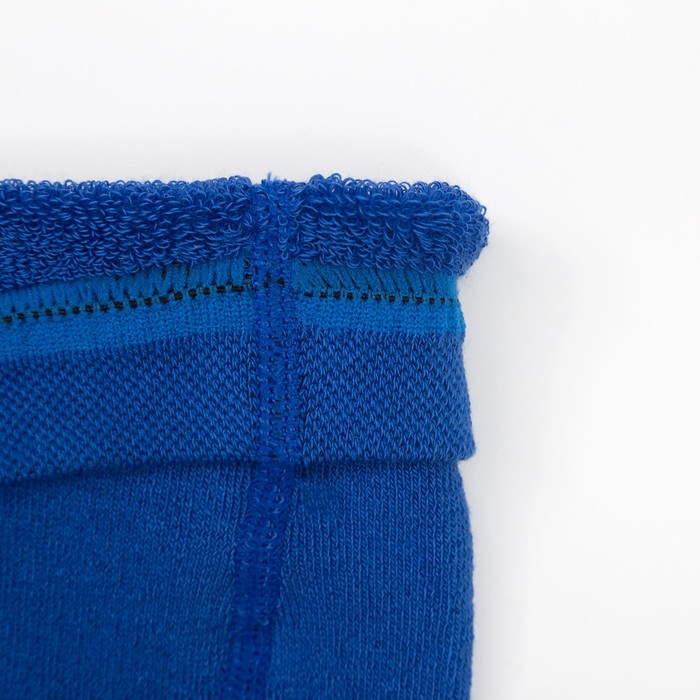 Колготки детские плюшевые ПФС70-2009, цвет васильковый, рост 80-86