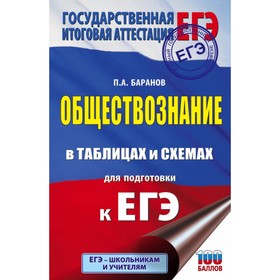 

Обществознание в таблицах и схемах для подготовки к ЕГЭ. Баранов П. А.