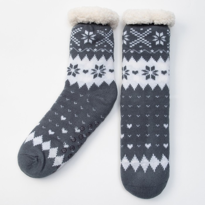 Носки женские KAFTAN "Скандинавский" серые, 100% п/э, акрил