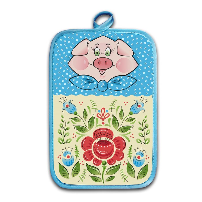 Прихватка "Хрюша" ГК-78 22х15 (фотопечать) арт.016