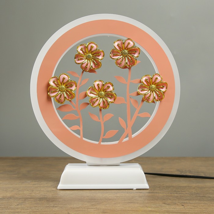 Светильник настольный "Пять ромашек" 20W 32,5х28х8,5 см