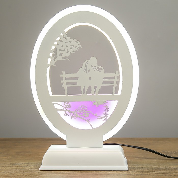 Светильник настольный "Парочка на скамейке" 20W 30х24,5х14 см