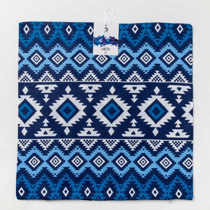 Наволочка декоративная на молнии «Этель» Сиеста 40х40 рогожка 160 г/м², 100% хлопок