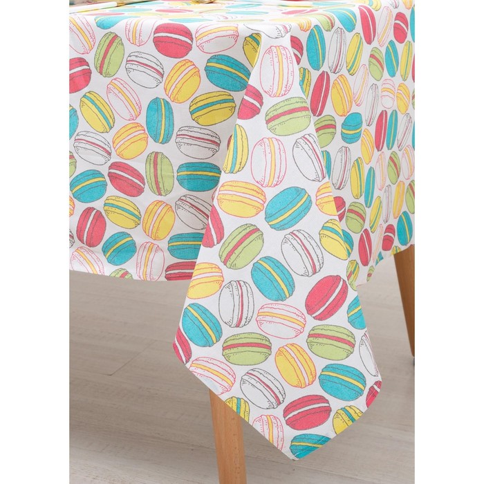 Скатерть «Этель» Макарон 145х145 рогожка 160 г/м², 100% хлопок