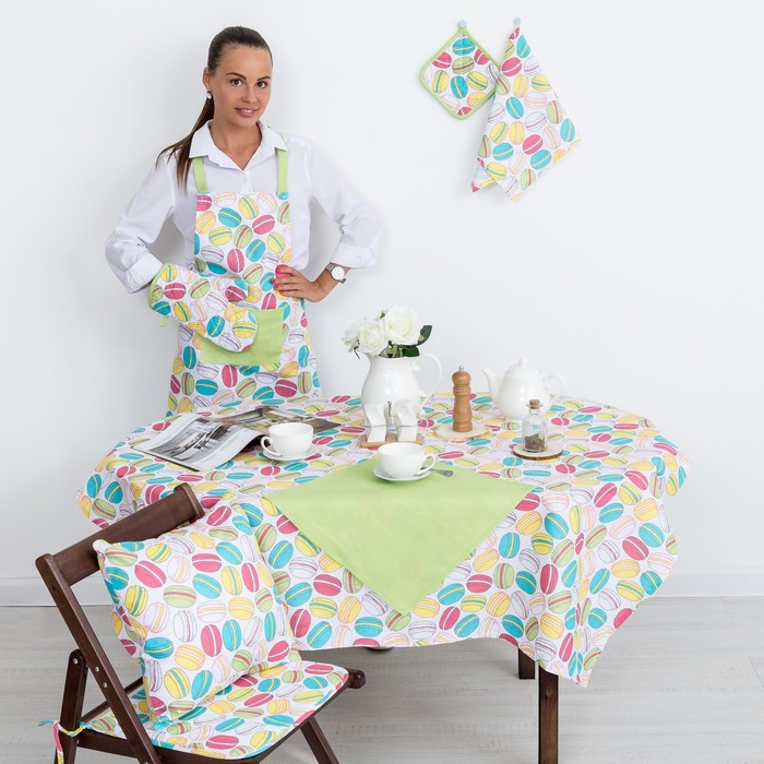 Наволочка декоративная на молнии «Этель» Макарон 40х40 рогожка 160 г/м², 100% хлопок