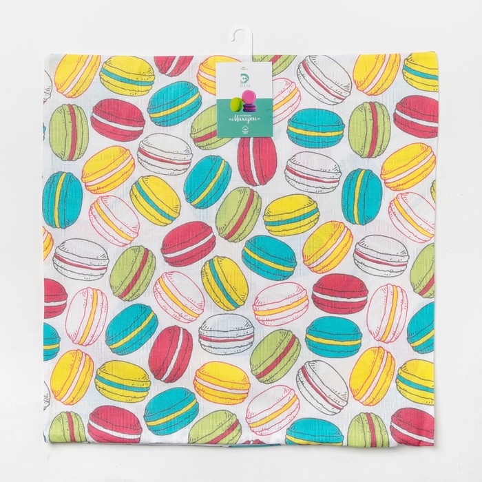 Наволочка декоративная на молнии «Этель» Макарон 40х40 рогожка 160 г/м², 100% хлопок