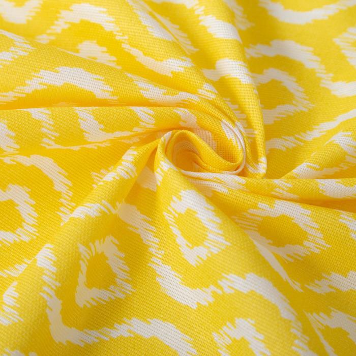 Скатерть «Этель» Серпента жёлтый 145х180 рогожка 160 г/м², 100% хлопок