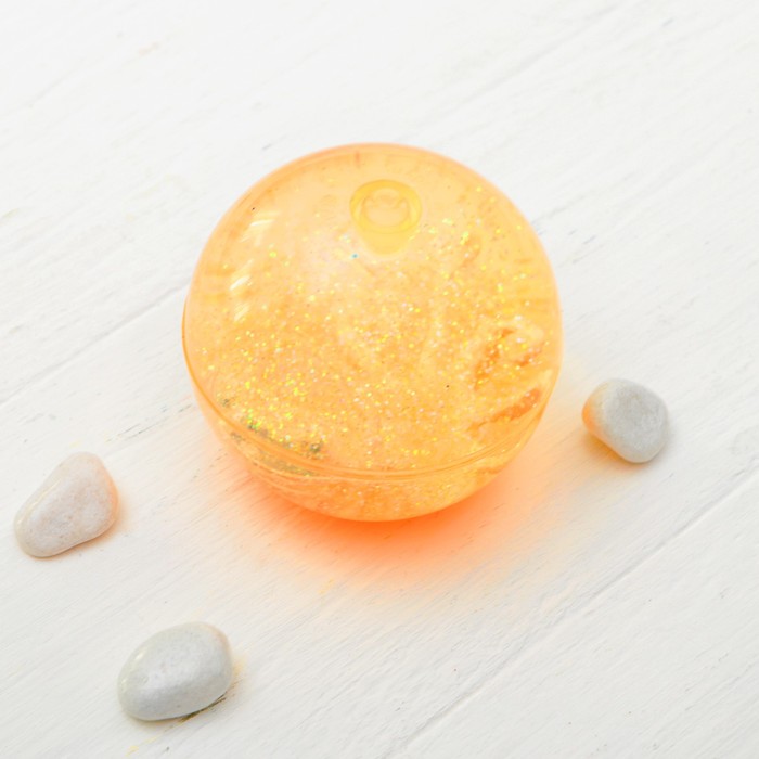 Мяч световой "Морские жители" с водой 6,5 см, виды МИКС