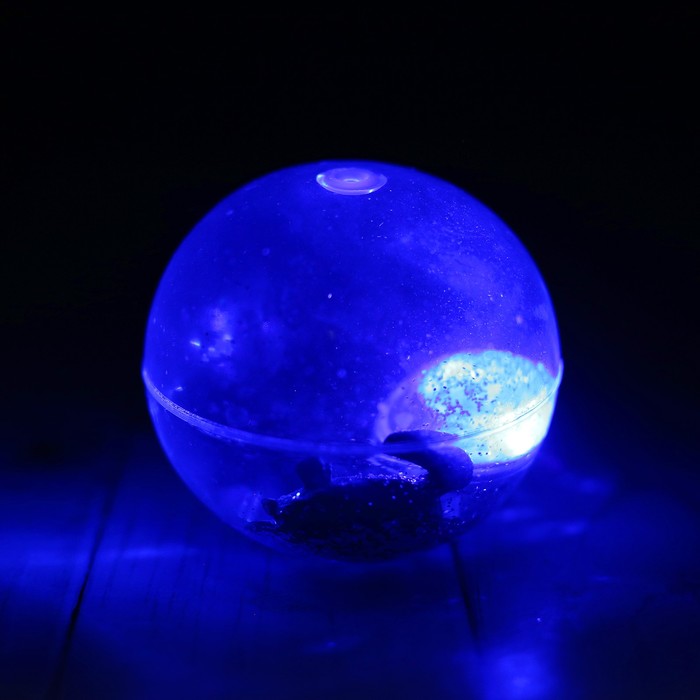 Мяч световой "Морские жители" с водой 6,5 см, виды МИКС