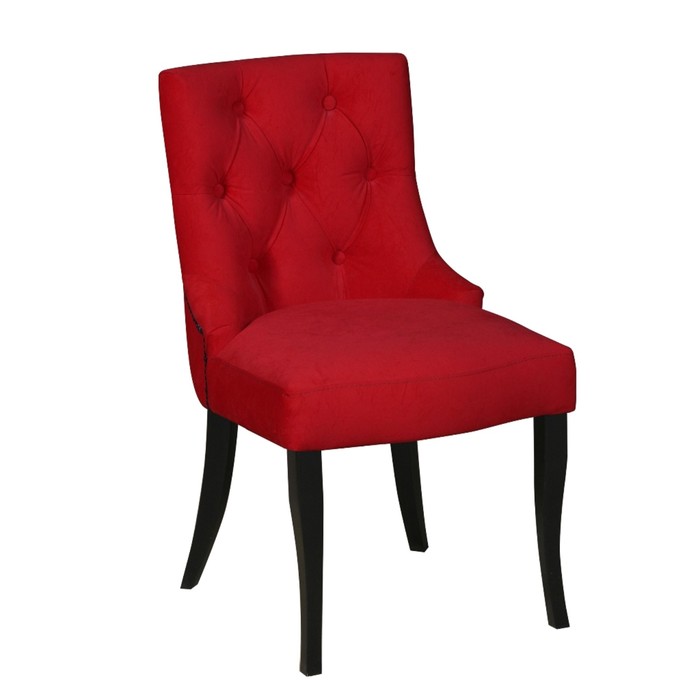 Стул "Верона", каркас массив венге, ткань велюр энигма, цвет бордо