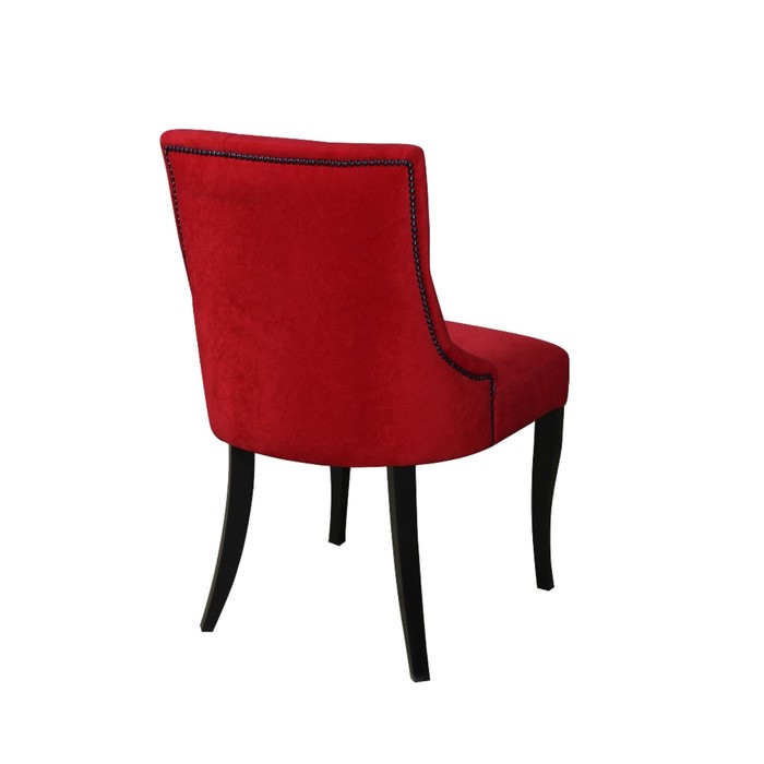 Стул "Верона", каркас массив венге, ткань велюр энигма, цвет бордо