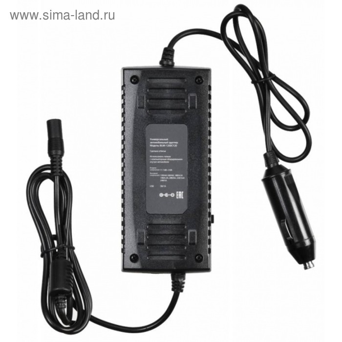 фото Адаптер питания buro bum-1200c120, ручной, 120вт, 15в-24в 11-переходников, 5a 1xusb, 1a