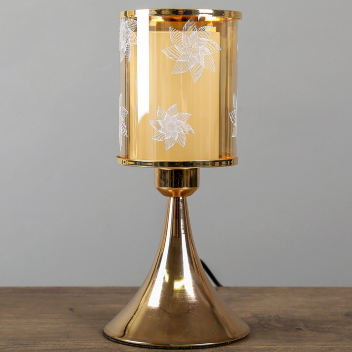 Лампа настольная "Цветок-остролистник" Е27 40W 220В 30,5х13х13 см