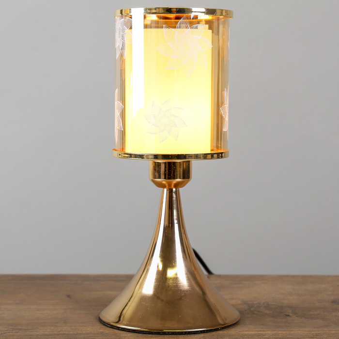 Лампа настольная "Цветок-остролистник" Е27 40W 220В 30,5х13х13 см