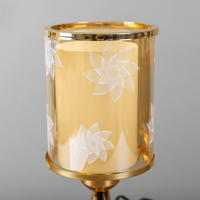 Лампа настольная "Цветок-остролистник" Е27 40W 220В 30,5х13х13 см