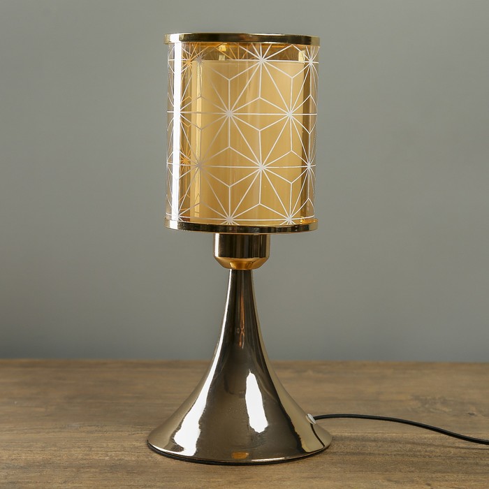 Лампа настольная "Графичные цветы" Е27 40W 220В 30,5х13х13 см