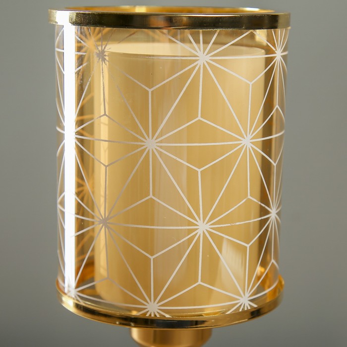 Лампа настольная "Графичные цветы" Е27 40W 220В 30,5х13х13 см