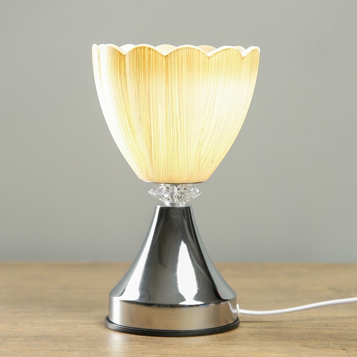 Аромасветильник сенсорный "Нежный цветок карамель" 3 режима 220В 22,5х13,5х13,5 см