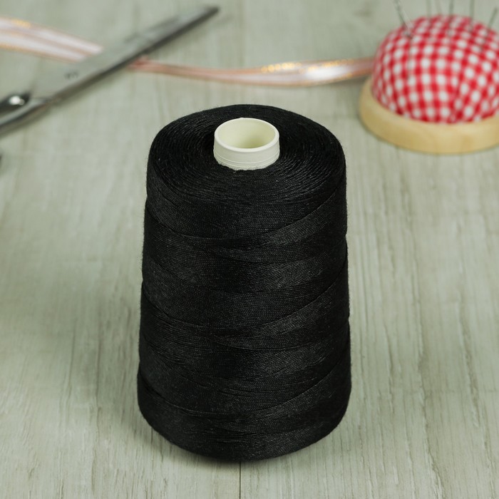 Нитки 200ЛЛ, 1000м, №6816, цвет чёрный