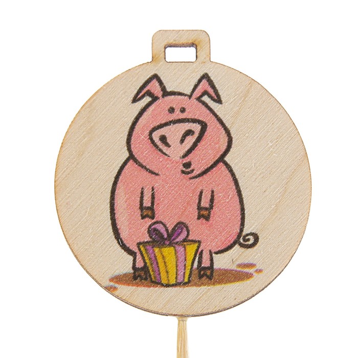 Топпер новогодний с печатью № 2 (уп. 10 шт)