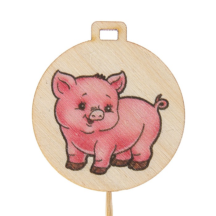 Топпер новогодний с печатью № 8 (уп. 10 шт)