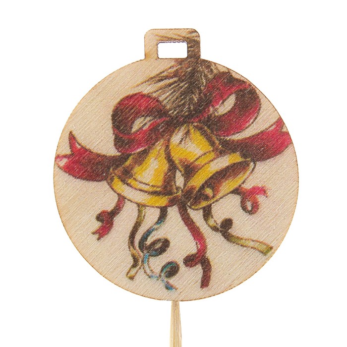 Топпер новогодний с печатью № 11 (уп. 10 шт)