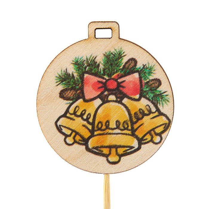 Топпер новогодний с печатью № 15 (уп. 10 шт)