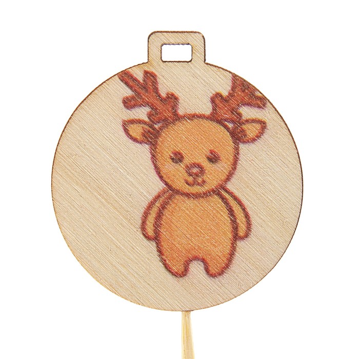 Топпер новогодний с печатью №23 (уп. 10 шт)