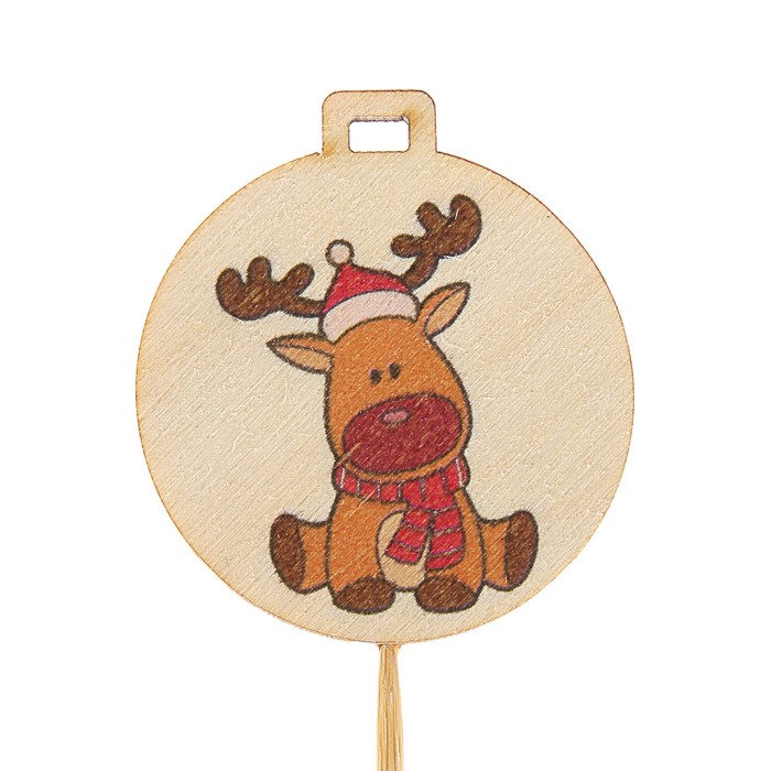 Топпер новогодний с печатью №26 (уп. 10 шт)