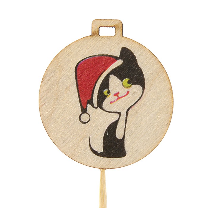 Топпер новогодний с печатью №29 (уп. 10 шт)