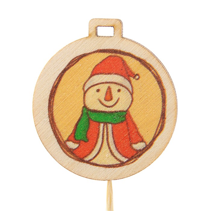 Топпер новогодний с печатью №30 (уп. 10 шт)