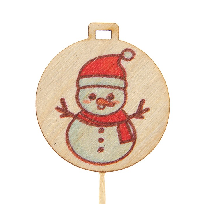 Топпер новогодний с печатью №31 (уп. 10 шт)