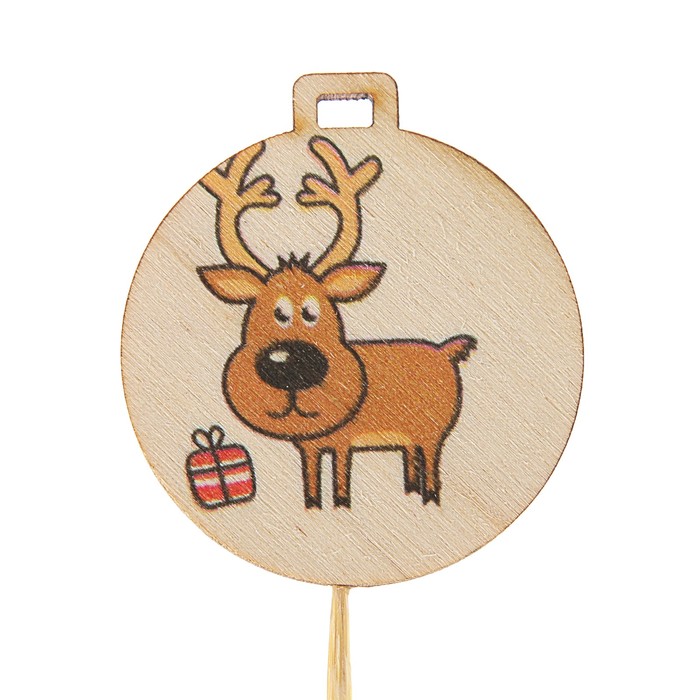 Топпер новогодний с печатью №32 (уп. 10 шт)