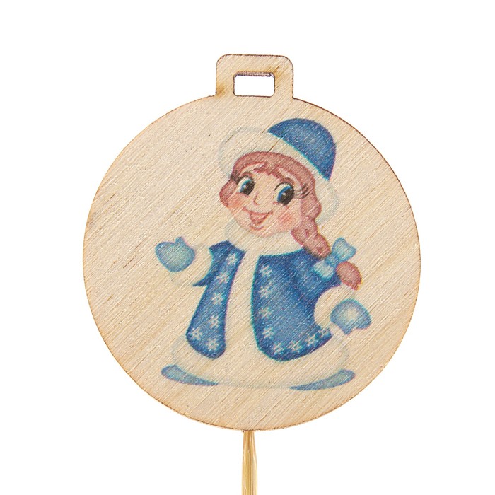 Топпер новогодний с печатью №33 (уп. 10 шт)