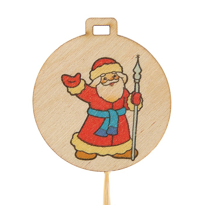 Топпер новогодний с печатью №34 (уп. 10 шт)