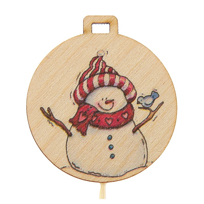 Топпер новогодний с печатью №35 (уп. 10 шт)