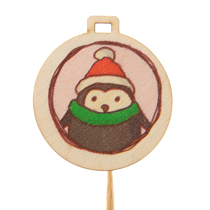 Топпер новогодний с печатью №37 (уп. 10 шт)