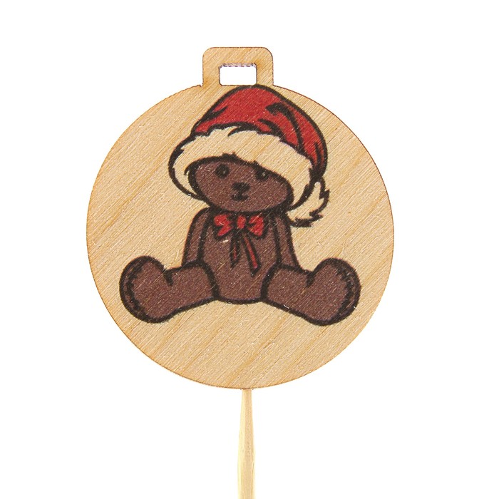 Топпер новогодний с печатью №38 (уп. 10 шт)