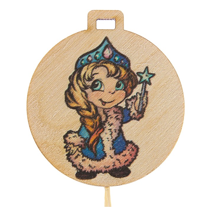 Топпер новогодний с печатью №43 (уп. 10 шт)